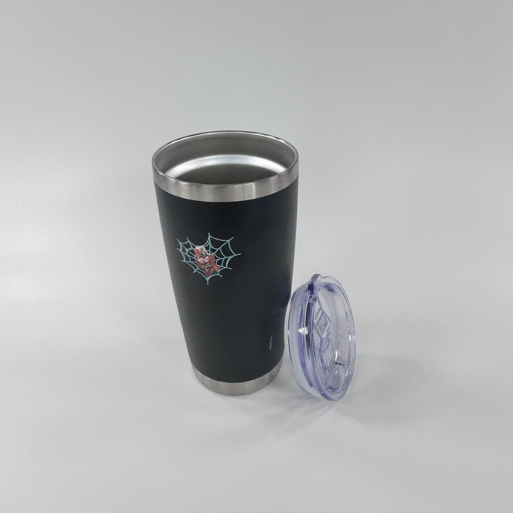 Marvel Amazing Spider-Man and Mary Jane Kiss Stainless Steel Insulated Tumbler.
